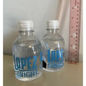 Comcast Lopez Tonight Premier Water Bottle 8 oz. NEW Lot Of 2 Ice Box VTG 2009